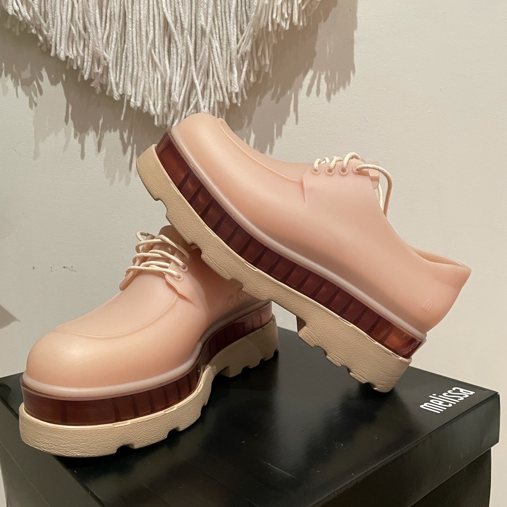 Melissa Brand Oxford Platform Beige Shoes